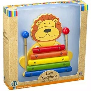 Brand New, Orange Tree Toys Lion Xylophone Wooden Musical Toy Non-toxic Paint